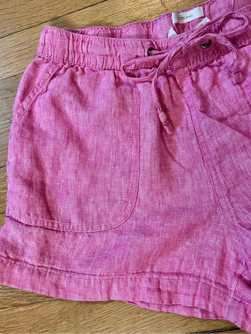 Linen Shorts C&C California Pink Size Medium